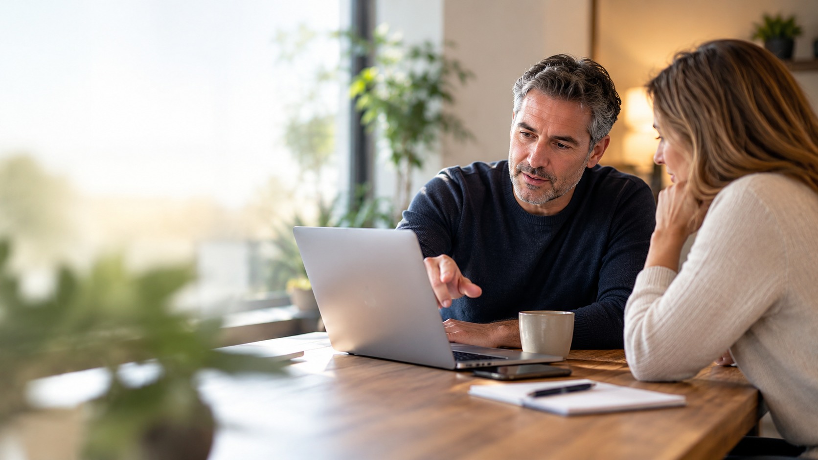 WordPress-specialist kijkt persoonlijk mee bij een overleg