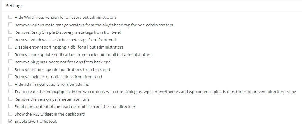Acunetix Settings