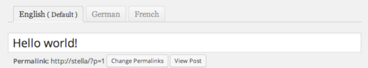 wordpress vertaling